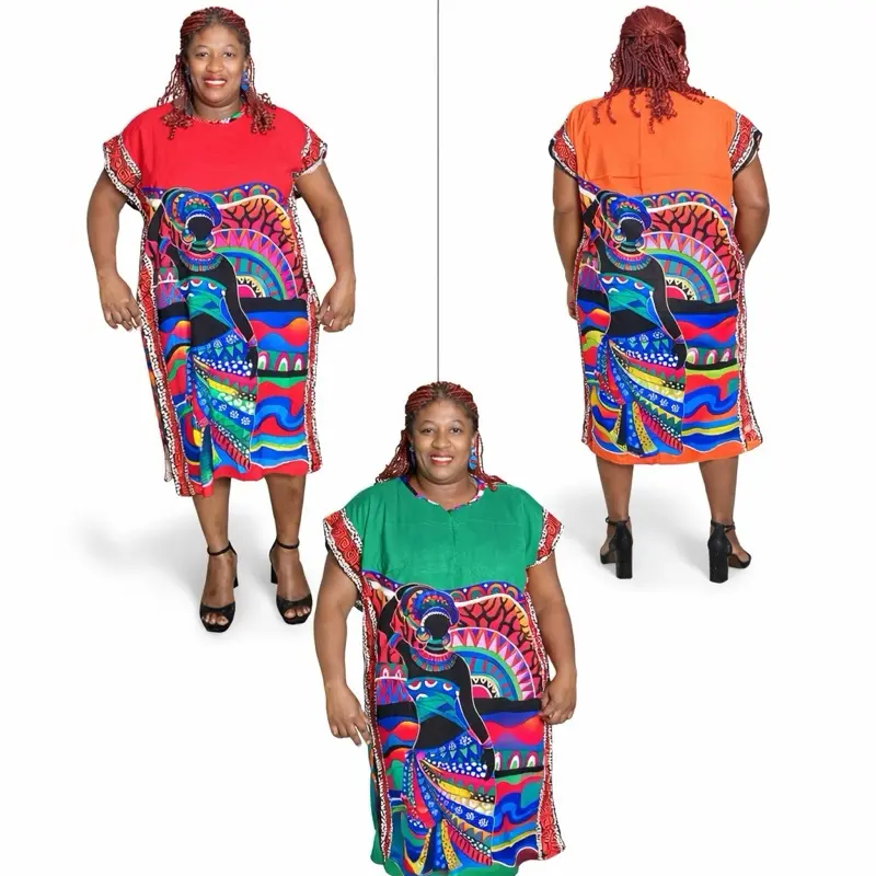 Vibrant African Print Dresses for Women Colorful Ethnic Patterns  Comfortable Fit Perfect for Casual Special Occasions Womenswear Summer -  TikTok Shop