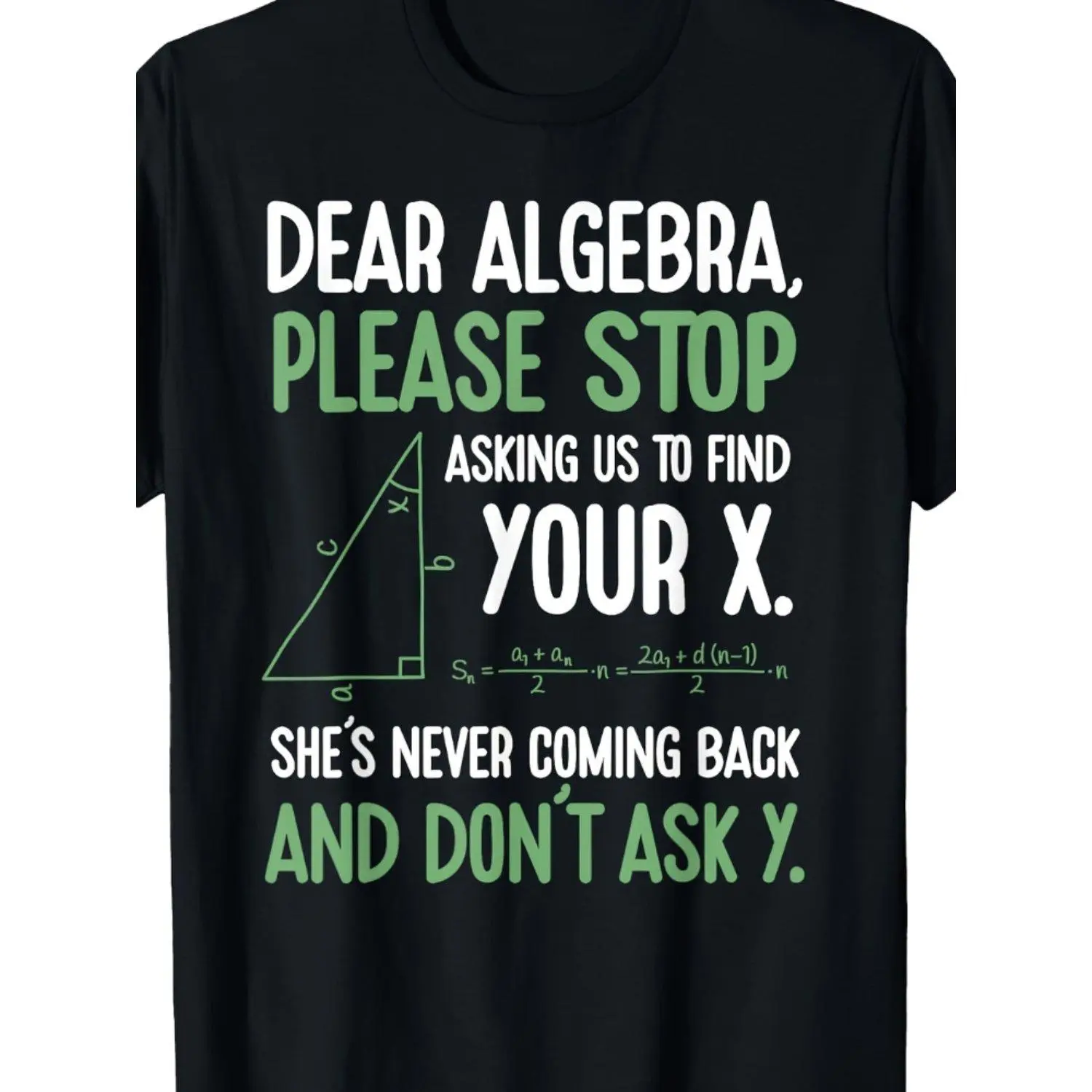 Men's Fun Math Pun T-Shirt- Respect Algebra, Don't Force Me to Find Your X, with X Symbol Pattern, Suitable for Teachers, Geek Humor, and Casual Attire