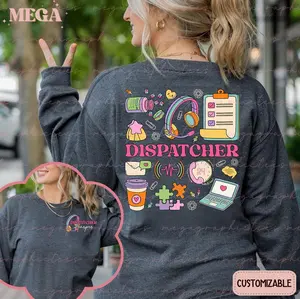 Personalized 911 Dispatcher Shirt With Name, Dispatch Emergency Sweatshirt, Gift For Police