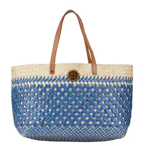 Pre-owned Tory Burch Straw Tote Bags Raffia Leather Tote Bag