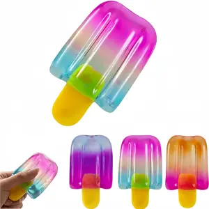 Ice Cream Squishy Toy, Summer Sensory Stress Relief Squeeze Squishy,Party Favors for Anxiety Relief Everyone, Birthday Gift