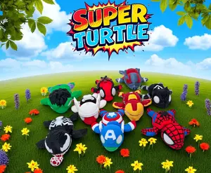 Super Turtle Hero – 3D Printed Articulated | Cute, Flexible Fidget Toy | Desk & Table Decor | Durable Hero Turtlev| Unique Collectible Gift