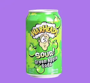 Warheads Sour Green Apple Soda