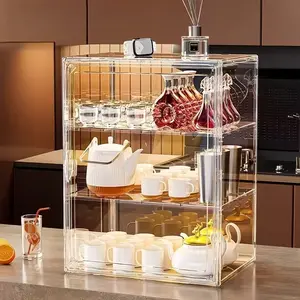 Acrylic storage and display box, suitable for blind box figures, cosmetics, cups and wine utensils —— can be wall-mounted