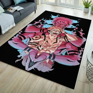 Anime rug, manga rug, anime decor, japanese rug, anime carpet, anime area rug, japan art rug, manga art rug, cartoon rug, kids rug