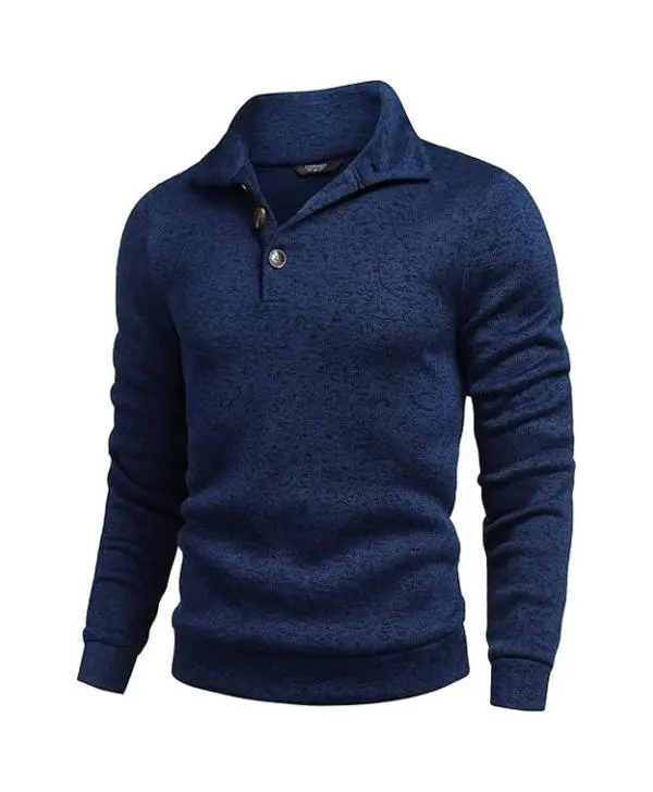 Men's Casual Slim Fit Pullover Sweater Knitted Thermal Sweatshirt