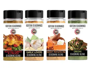 Igotchu Seasonings Holiday Cookin' Bundle - Garlic Lovers & Roasted Turkey Seasoning - 8oz Resealable Bottle for Thanksgiving & Family Gatherings