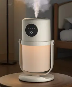 Humidifiers For Bedroom Cool Mist Humidifiers(Summer), Quiet Cool Mist Humidifier,Bedroom Bedside Humidifier, Desktop Air Diffuser,  USB Powered, Adjustable Brightness Air Humidifier with Lighting, Suitable for Desks, Homes and Offices