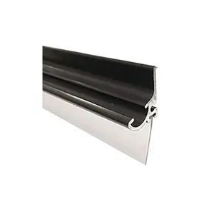 Gordon Glass® Oil Rubbed Bronze Framed Shower Door Replacement Drip Rail with Vinyl Sweep and Pre-applied Mounting Tape - 35" Long