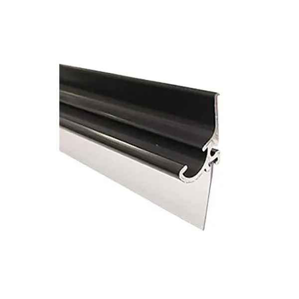 Gordon Glass® Oil Rubbed Bronze Framed Shower Door Replacement Drip Rail with Vinyl Sweep and Pre-applied Mounting Tape - 35" Long