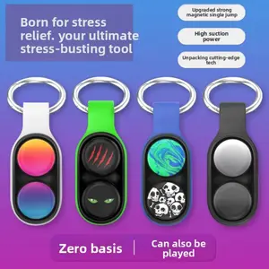 Finger Stress Relief Keychain, Tech Boredom Reduction Toy, Adult and Child Anxiety Relief Sensory Toy, Anti-Anxiety Sensory P