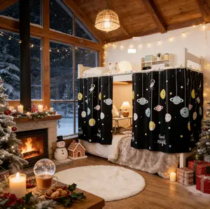 bed curtain Dorm Home Bunk Nets Bed Curtains Cloth Bed Blackout College Students Shading Nets Breathable Single Sleeper