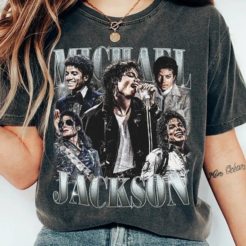 Michael J King Of Shirt Iconic Glove T-Shirt Vintage M Jackson Pop Shirt Michael Sweatshirt M J Youth shirt