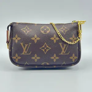 Pre-owned Louis Vuitton Coated Canvas Mini Bags Monogram Mini Pochette Accessories
