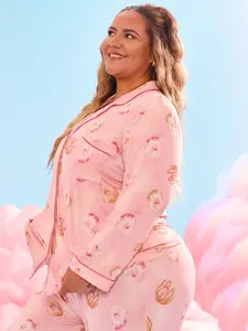 Pajama Pants Set - Donut Print