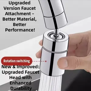 Universal Sink Faucet Adapter Kit, Water Filter Nozzle Accessories, Kitchen Splash Guard, Bathroom Adjustable Shower Head, Swivel Faucet Aerator