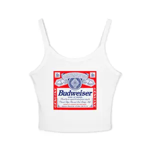 4th of July Tank Top, Patriotic Beer Festival Cami, Women's Spaghetti Strap Tee, USA Independence Day Shirt, Red White Blue Summer