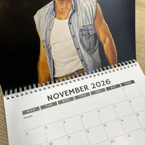 New 2026 Calendar Gift For Fans, Cowboys Calendar Wall Decor Matte Paper Calendar