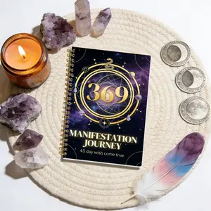 369 Diary, Guided 3-6-9 Method Script Diary, Attraction Method Planner Book, Spiral-bound Portable, Write 3/6/9 times a day to activate subconscious energy. Includes gratitude records and mindfulness exercises. Attraction Method Notebook, Spiritual Growth