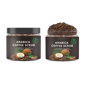Organic Oil-Infused Coffee-Flavored Grain-Based Full-Body Scrub - Vegan Exfoliate & Brightening Bath Cleanser, Daily Use for Glow & Silky Smooth Skin, Cellulite Defense, Exfoliate Body Scrubs, Brightening Body Scrubs