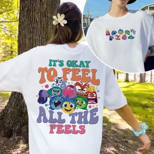 It's Okay To Feel All The Feels Shirt, Funny Mental Health Shirt, Inside Out Shirt