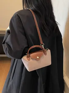 Women's Nylon Casual Crossbody Bag, Dual Handle Handbag, Lightweight Durable Messenger Bag, Fashion Multi-Functional Shoulder Commuter Bag, Everyday Shoulder Bag