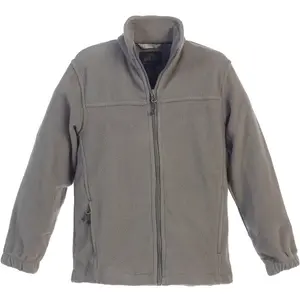 Gioberti Boy's Full Zip Polar Fleece Jacket, Gray, 6