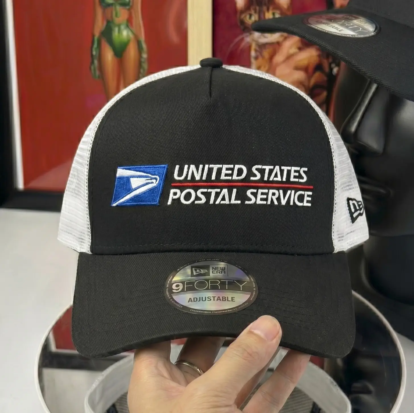 United State Mail Service Embroidered Snapback Hat Collection - Black Sports & Outdoor Accessory Hat