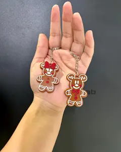 Gingerbread Mouse Keychain