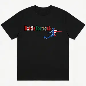 Battle for 2026 Soccer T-Shirt | Football Fan Streetwear Graphic Tee | Game Day Oversized Unisex Shirt