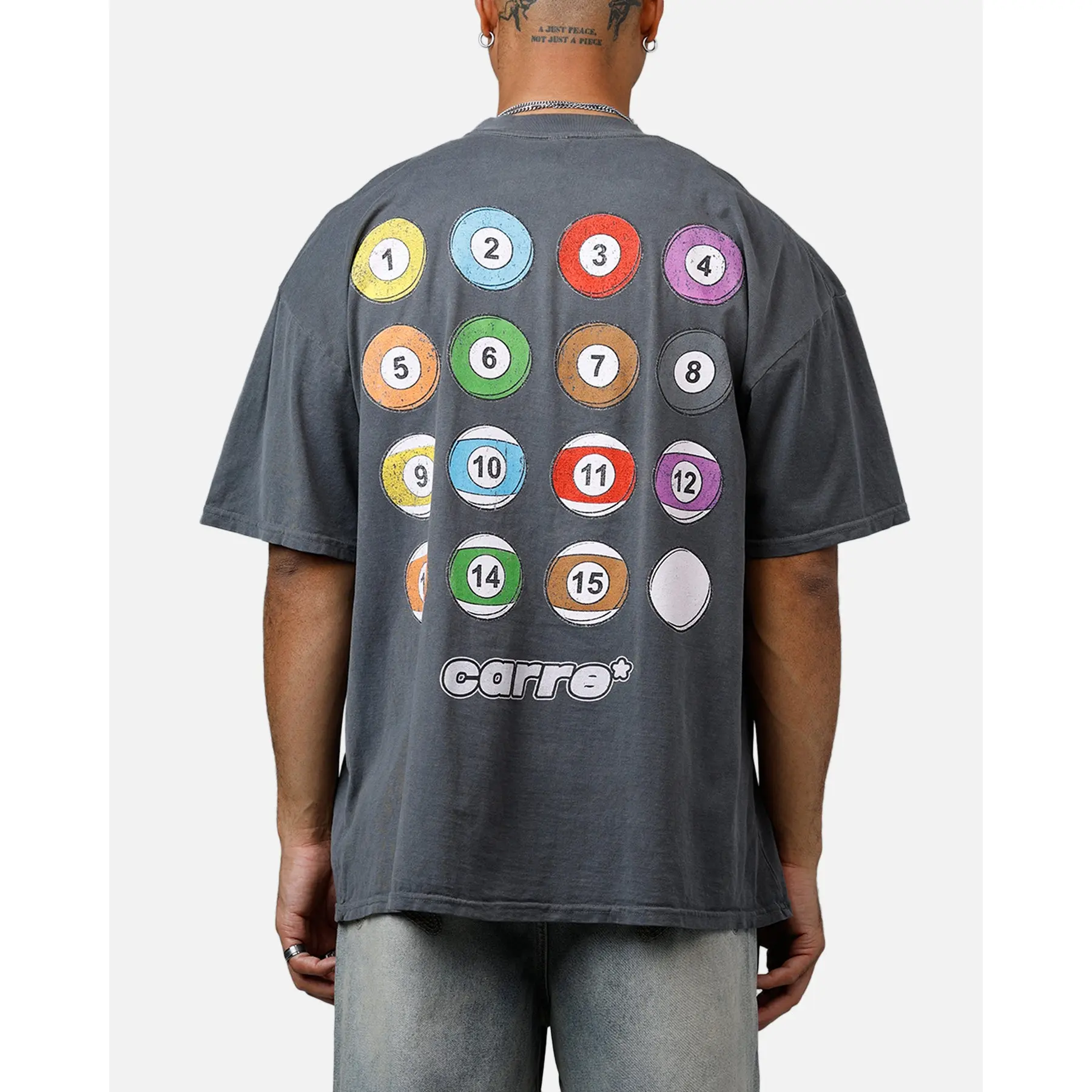 Carre Break T-Shirt Washed Charcoal