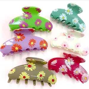 Daisy Hair Claw Clips