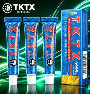 TKTX Blue 99.99% Skin Care Cream, Long Lasting Topical Skin Prep Lotion for Tattoo, Piercing, Laser Hair Removal, Microblading & All Cosmetic Skin Treatments