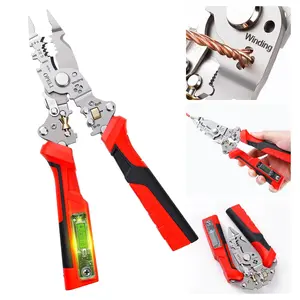 16-in-1 Wire Stripping Pliers, Hand Tools, Rechargeable Wire Strippers with Voltage Tester&Alarms, Detectable 12-250V, Heavy-Duty Electrical Pliers&Wire Cutters - for Professional and Home Use