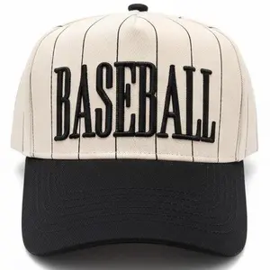 Baseball Black Stripe Vintage Trucker Hat Unisex Adjustable Snapback for Comfort Classic Design Perfect for Baseball Season