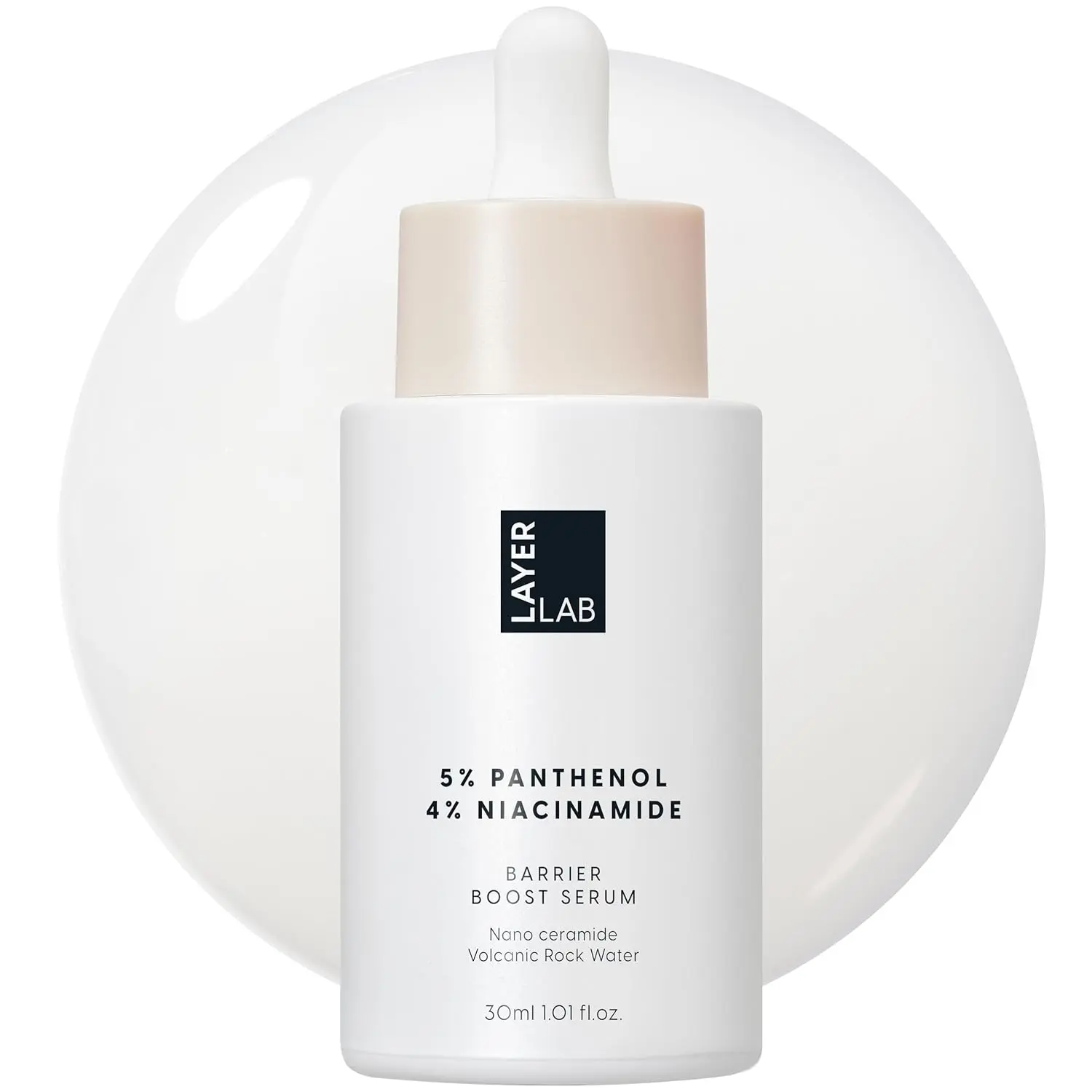 LAYERLAB Barrier Boost Serum with 5% Panthenol 4% Niacinamide, Soothing Korean Skincare for Sensitive Skin, Niosome Panthenol Serum, 30ml, 1.01 fl.oz.