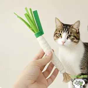 Wooden Tiger Bamboo Chew Stick, Cat Toy for Teeth Cleaning, Satisfies Chewing Instincts, Safe and Durable, Long-Lasting Tooth Care