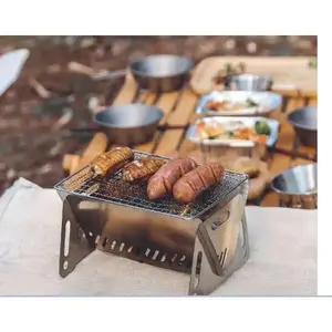 Outdoor Folding Stove Stainless Steel Grill