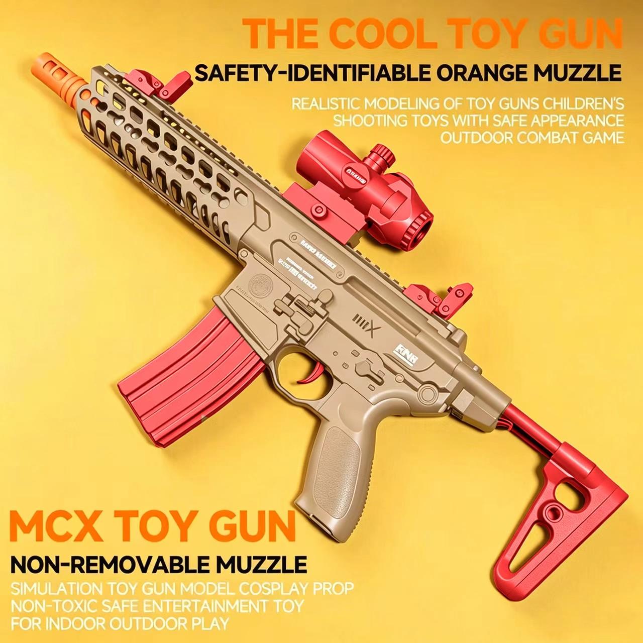 MCX Design Toy Blaster, Dual-Shooting Modes - Single-Automatic and Fully Automatic, Gel Blasters for Boys' Outdoor Play