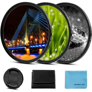 Compatible with 67mm Star Filter 3 Pieces Starburst Lens Filter Canon Nikon Sony Olympus Pentax Tarmon Sigma and Other DSLR Cameras 4 Points 6 Points 8 Points