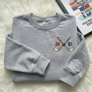 Embroidered Team Hollanov Sweatshirt, Hoodie, Hollander Rozanov Hockey Sweater, Hockey Romance LGBT, Heated Rivalry Fan Gift, We Didn't Even Kiss Shirt