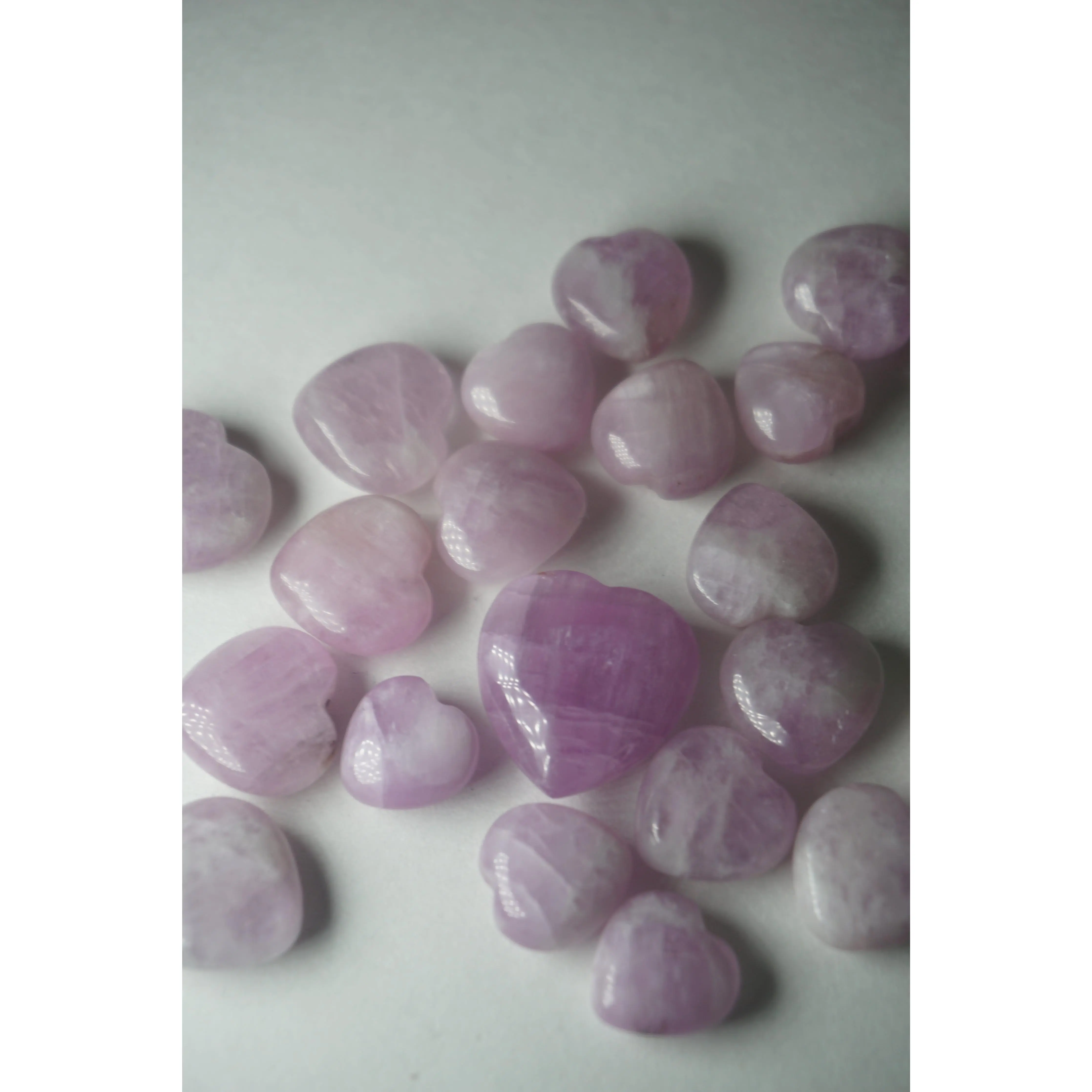 kunzite crystal heart