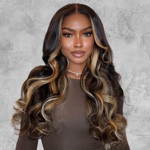 【New In】UNice Bye-Bye Knots Butterscotch Highlights Brown Loose Wave Wig Pre-Cut 7x5 HD Lace Human Hair Wigs with Pre Plucked Hairline  Beginners Friendly summerwins