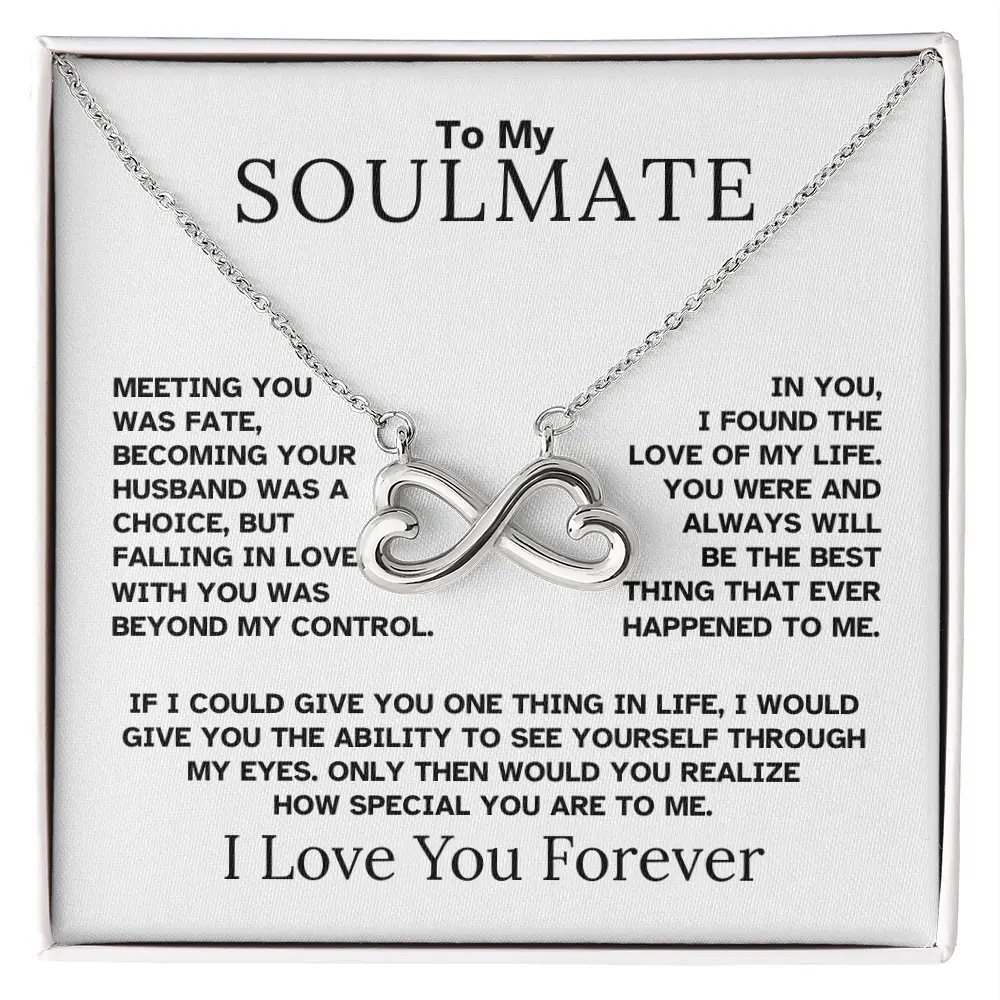 Artisan-Crafted Endless Love Necklace with Heart-Shaped Infinity Symbol Pendant