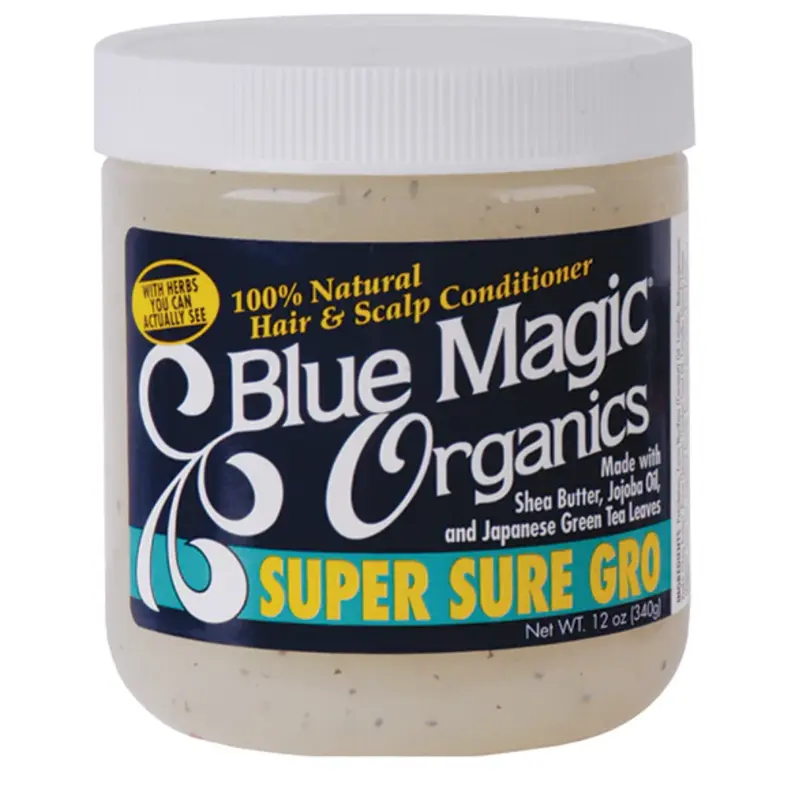 Blue Magic Originals Super Sure Gro Shea-Infused Liquid Hydrating Conditioner - 12 oz Unisex All Natural Scalp Treatment, Fortifying Haircare for Dry Hair, Smooths, Nourishes, Fights Dandruff, Hydrates, Boosts Moisture, Conditioner Scalp Treatment