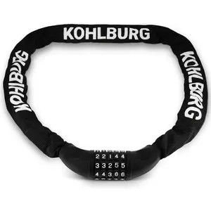 Extra Long Combination Lock-3.8 ft Chain & 0.24” Strong Number Combination Lock-Secure Chain Lock Almost 4 ft-Security 5-Digit Lock Combo For Bicycle,e-Bike
