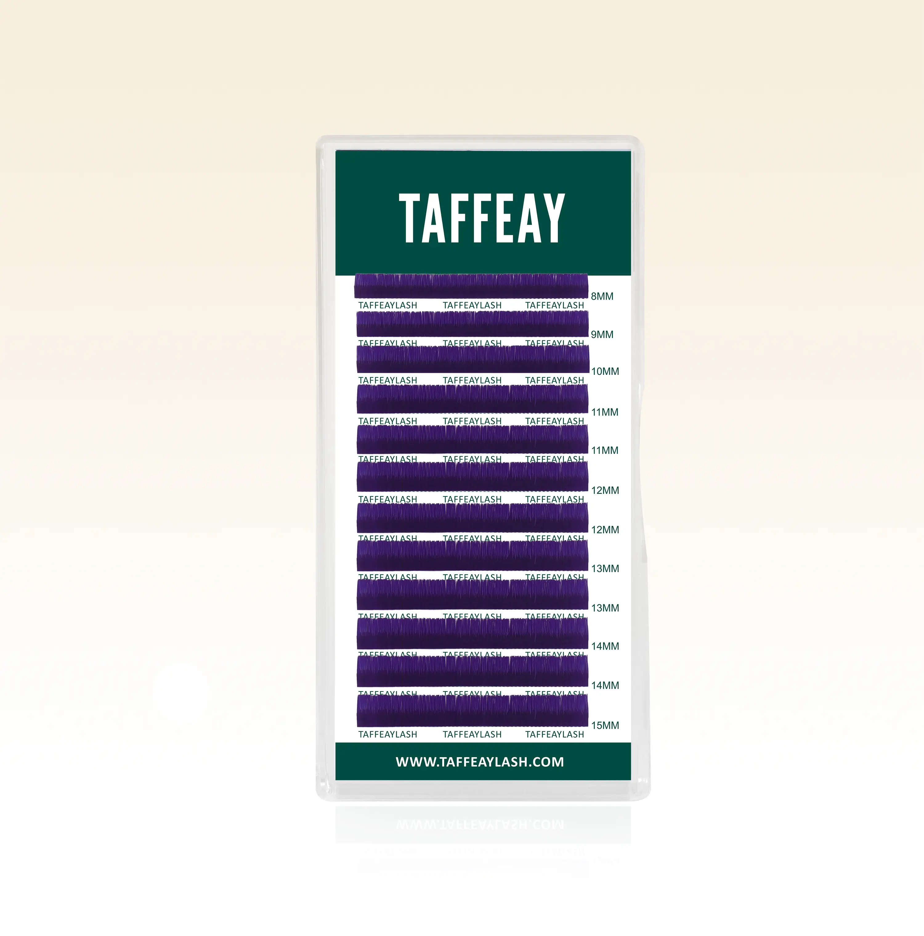 TAFFEAY Dark Purple Eyelashes Extensions, 8-15mm Mixed Volume Tray Set - Durable, Lightweight, Natural-Feeling & Fade-Resistant for Client Aftercare, Long Lasting, Non-Glossy Finish, Lash Extension, Cosmetic