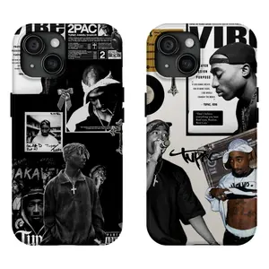Fashion 2Pac Rapper Cool Phone Case Suitable for IPhone 17 16 15 14 13 12 11 Pro Max Plus Air Protective T-Tupac Drop-proof Gift Unique Design