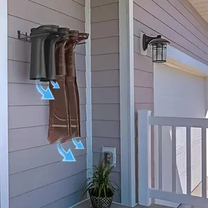 1PC Wall Mounted Boot Rack for Multiple Shoe Styles Heavy Duty Wall Shoe Organizer for Closet Entryway