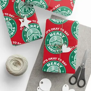 It's Okay To Say Merry Christmas Custom Wrapping Paper Roll